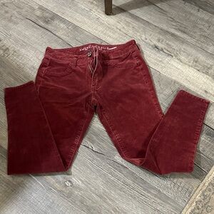 American Eagle Outfitters Women's Burgundy Skinny Jeans